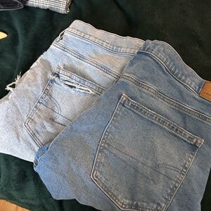Two Pairs American Eagle Classic Blue Shorts